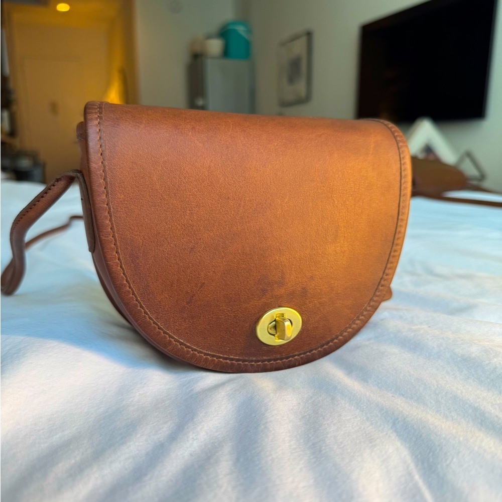 RARE Vintage Coach Mini Bag - #9825 (Tabac or British Tan)
